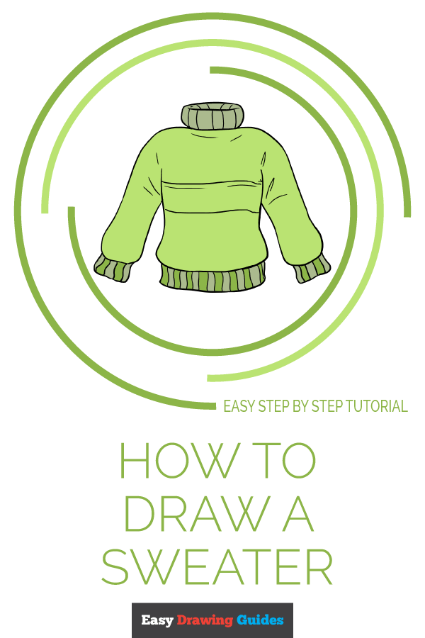 600x900 how to draw a sweater - Sweater Drawing