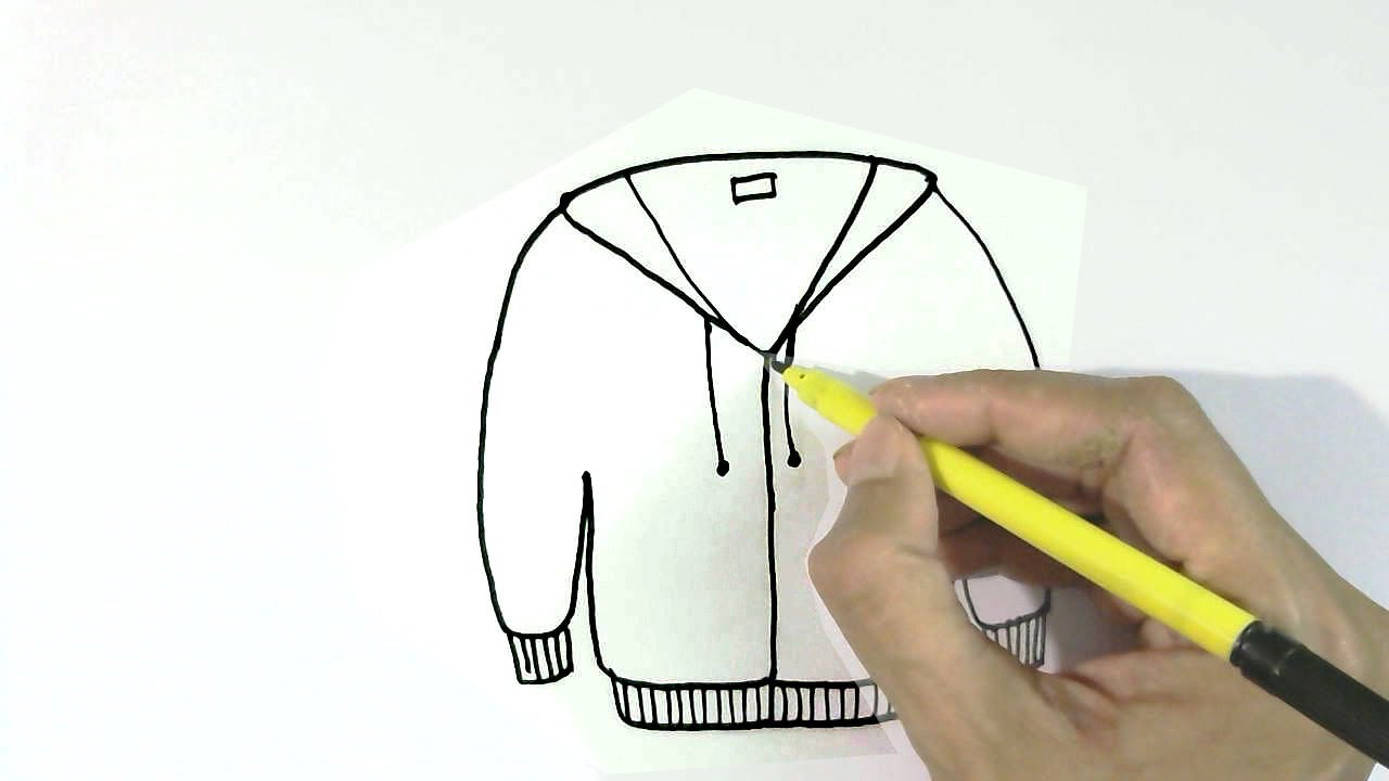 1280x720 how to draw jacket or sweater in easy steps for children, kids - Sweater Drawing