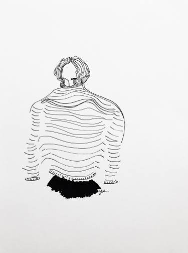 375x504 sweater lines drawing - Sweater Drawing