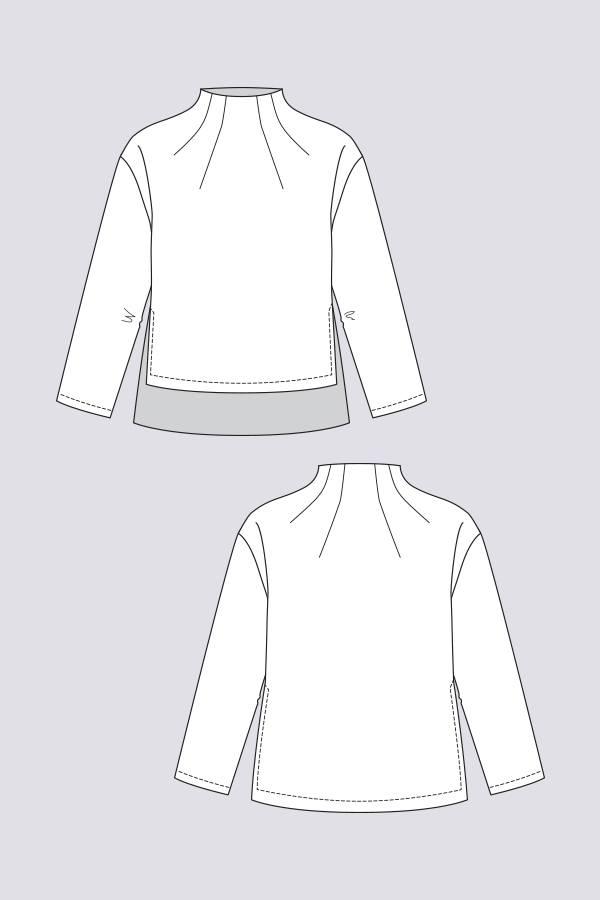Sweater Technical Drawing at PaintingValley.com | Explore collection of ...