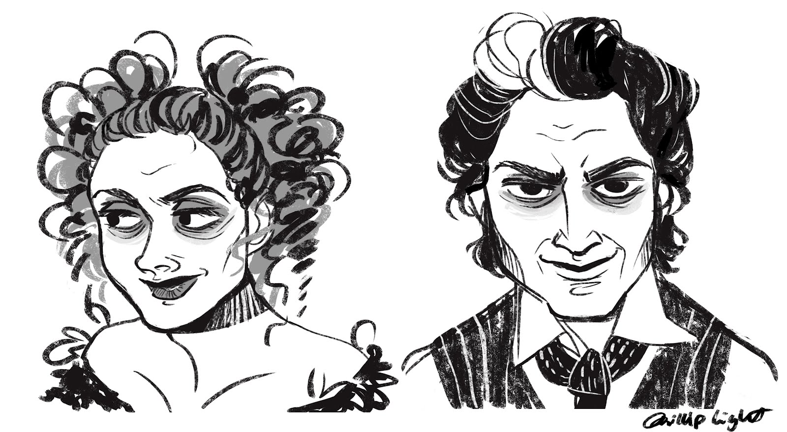 1600x880 The Art Of Phillip Light Sweeney Todd Doodles - Sweeney Todd Drawing