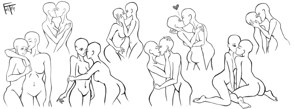 1024x379 Collection Of Free Drawing Pose Couple Download On Ui Ex - Sweet Couple Drawing