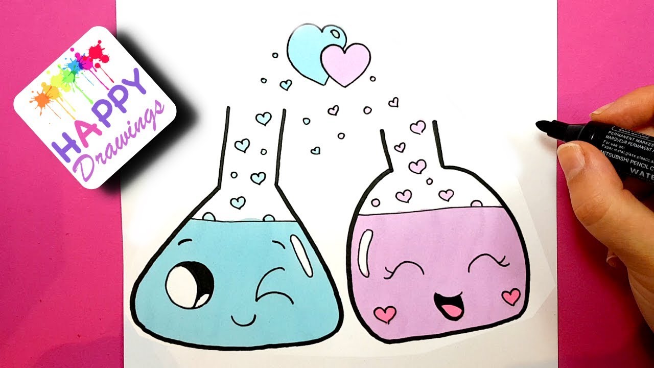 1280x720 How To Draw Cute In Love Couple - Sweet Drawings