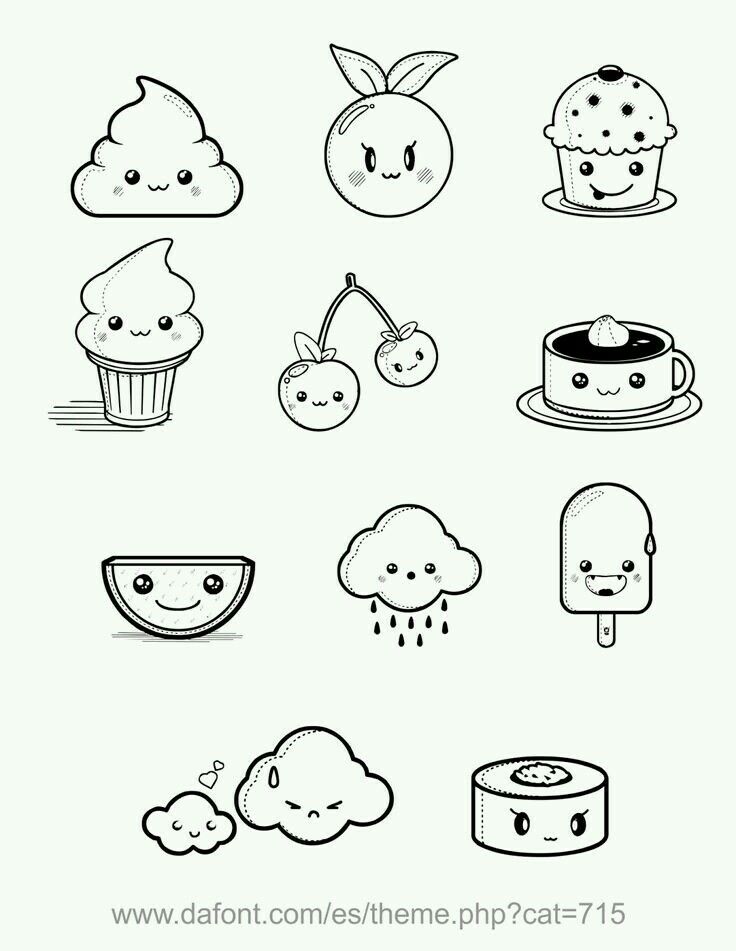 736x951 Cute Little Doodles Detskie Illiustratcii Drawings, Cute - Sweet Drawings