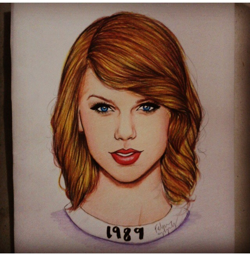 500x509 Talor Swift Drawing - Swift Drawing