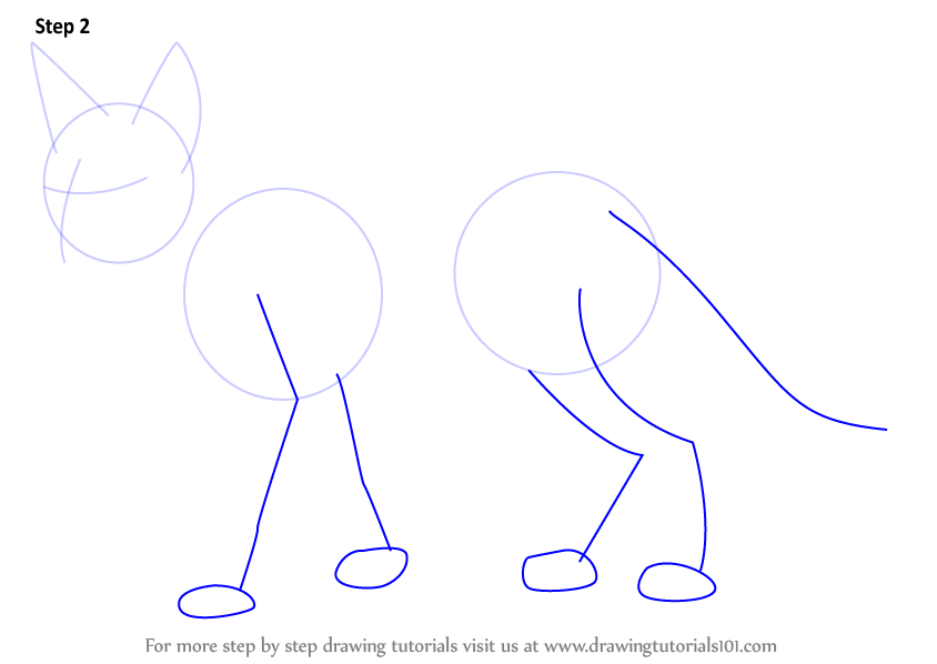 844x598 Learn How To Draw A Swift Fox - Swift Fox Drawing