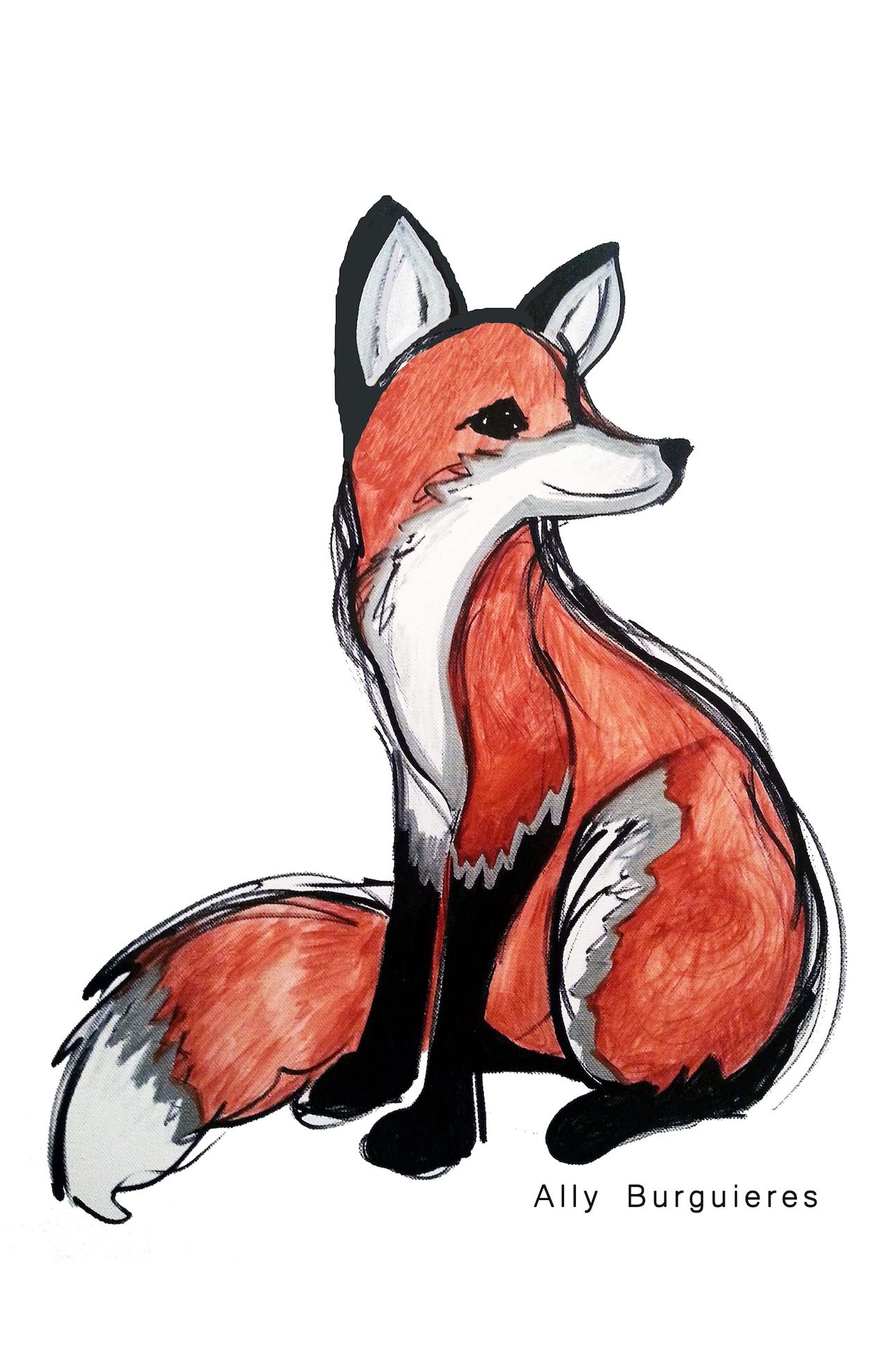1280x1978 Artist Shames Taylor Swift Over Pirated Painting, But Decides - Swift Fox Drawing