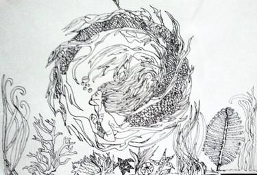 375x256 mermaid swimming drawing - Swimming Drawing Images