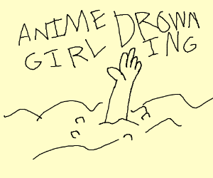 300x250 anime girl swimming drawing - Swimming Drawing Images