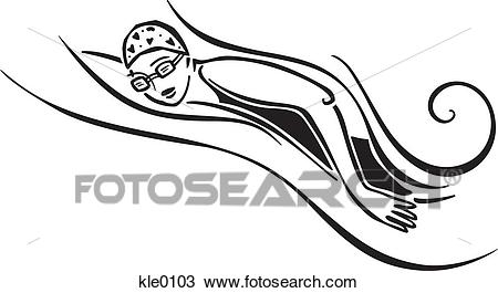 Freestyle Swimming Drawing 