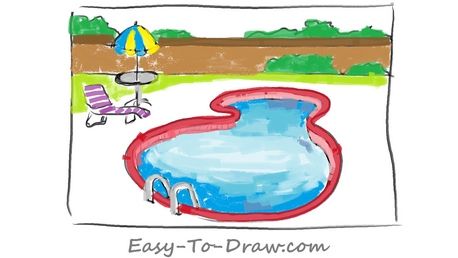 458x258 Swimming Pool Drawing - Swimming Pool Drawing