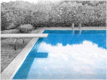 375x280 Blue Swimming Pool Drawing - Swimming Pool Drawing