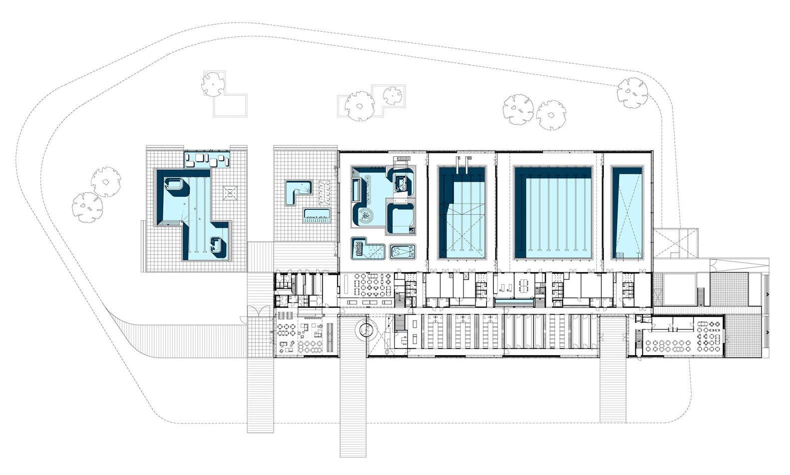 1582x951 Gallery Of Multifunctional Swimming Pool Complex De Geusselt - Swimming Pool Drawing
