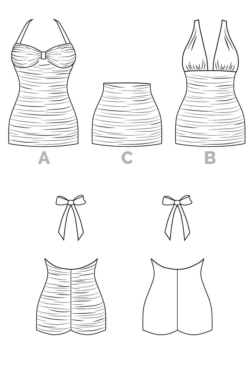 854x1280 bombshell swimsuit pattern halter, maillot + bikini bathing - Swimsuit Drawing