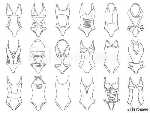 Swimsuit Drawing at PaintingValley.com | Explore collection of Swimsuit