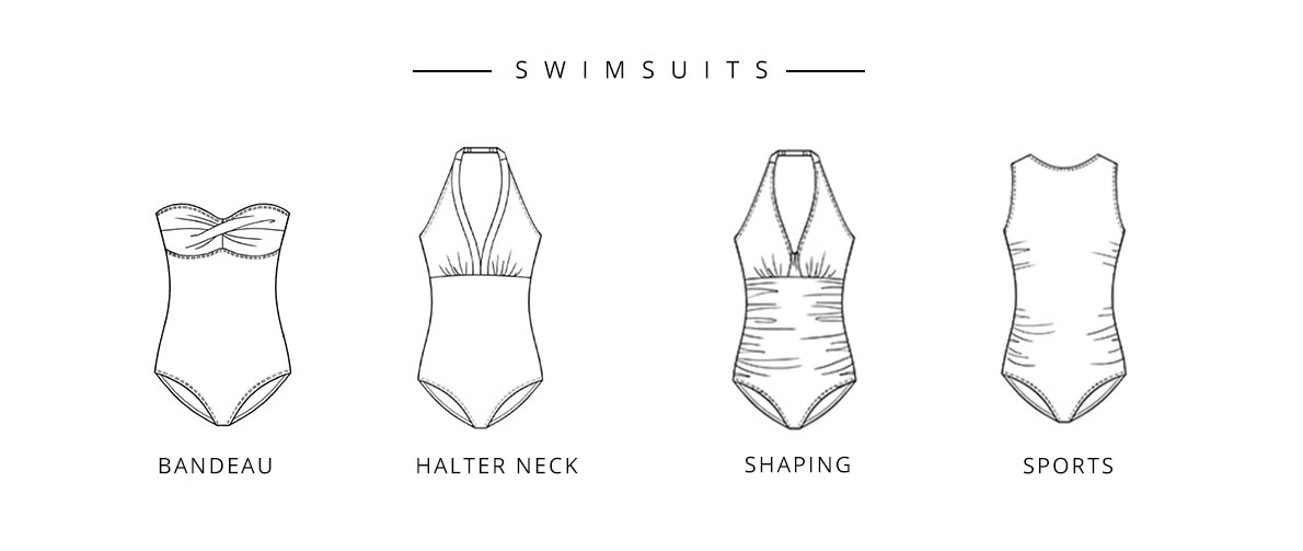 1190x503 Swimwear Style Guide - Swimwear Drawing