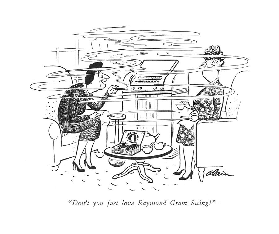 900x754 Don't You Just Love Raymond Gram Swing! Drawing - Swing Drawing