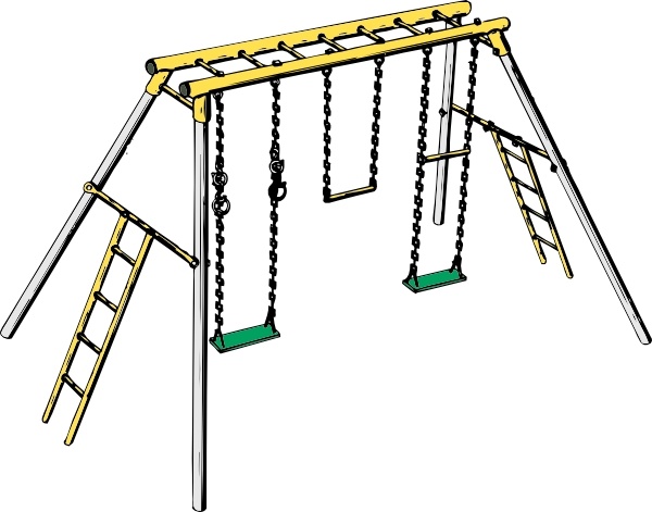 600x471 swing set clip art free vector in open office drawing - Swing Set Drawing