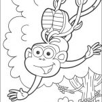 150x150 how to draw a monkey on a vine jt coloring - Swinging Monkey Drawing