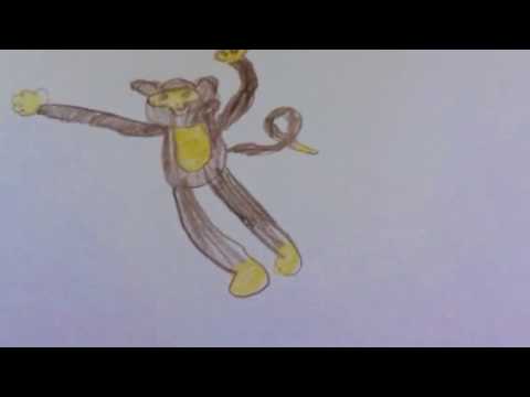 480x360 how to draw a swinging monkey - Swinging Monkey Drawing