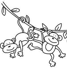 236x254 image result for easy to draw swinging monkey ! templates - Swinging Monkey Drawing