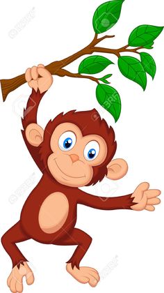 236x420 monkey swinging in a tree clipart great free clipart, silhouette - Swinging Monkey Drawing