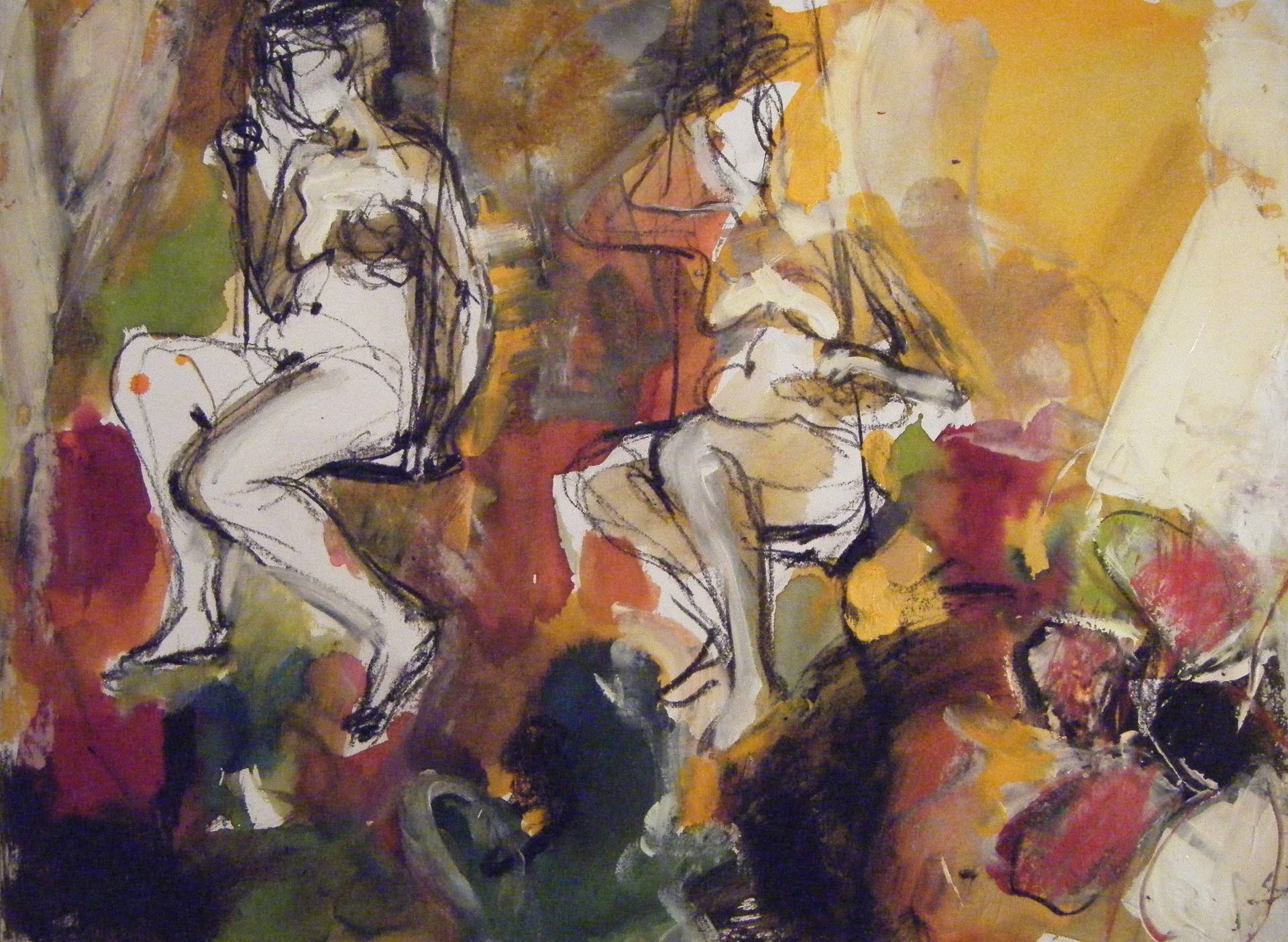 1920x1405 On The Swings Drawing - Swings Drawing