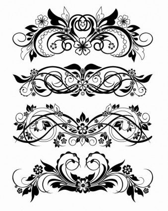 339x425 baroque swirl drawing free vector design, arty, embellishment - Swirl Drawing