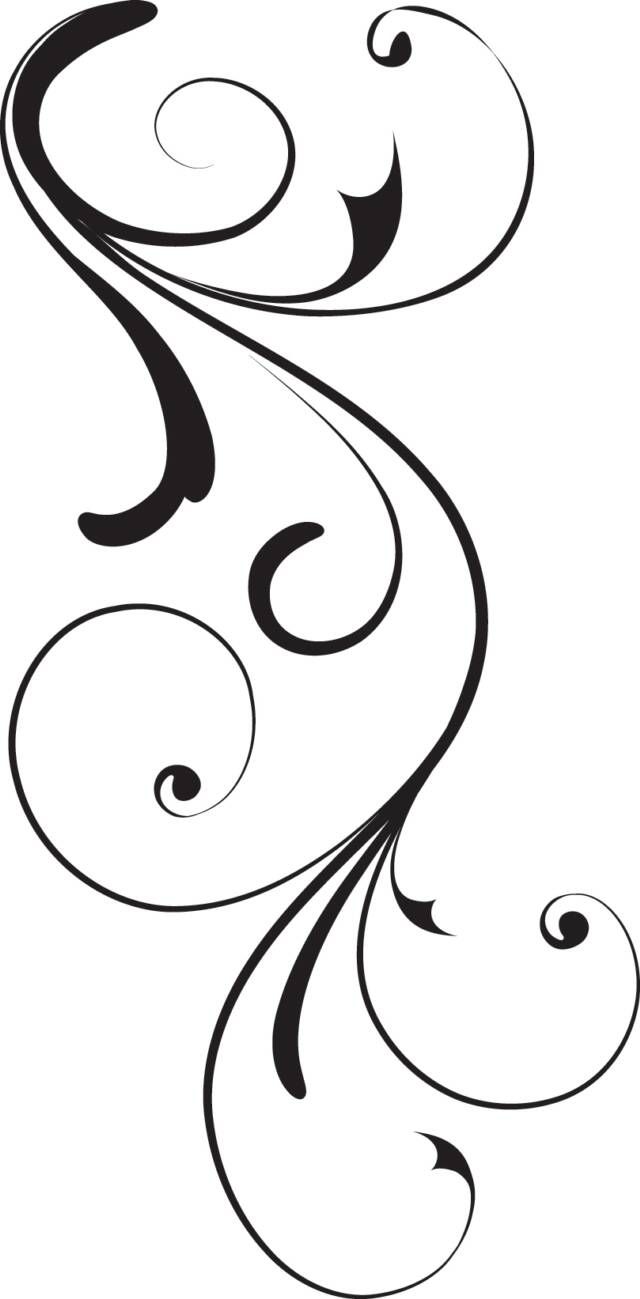 640x1299 Black Swirl Op X Image Vector Clip Art Online Royalty Free - Swirl Drawing