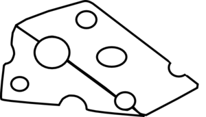 300x171 Swiss Cheese Black And White Clip Art - Swiss Cheese Drawing