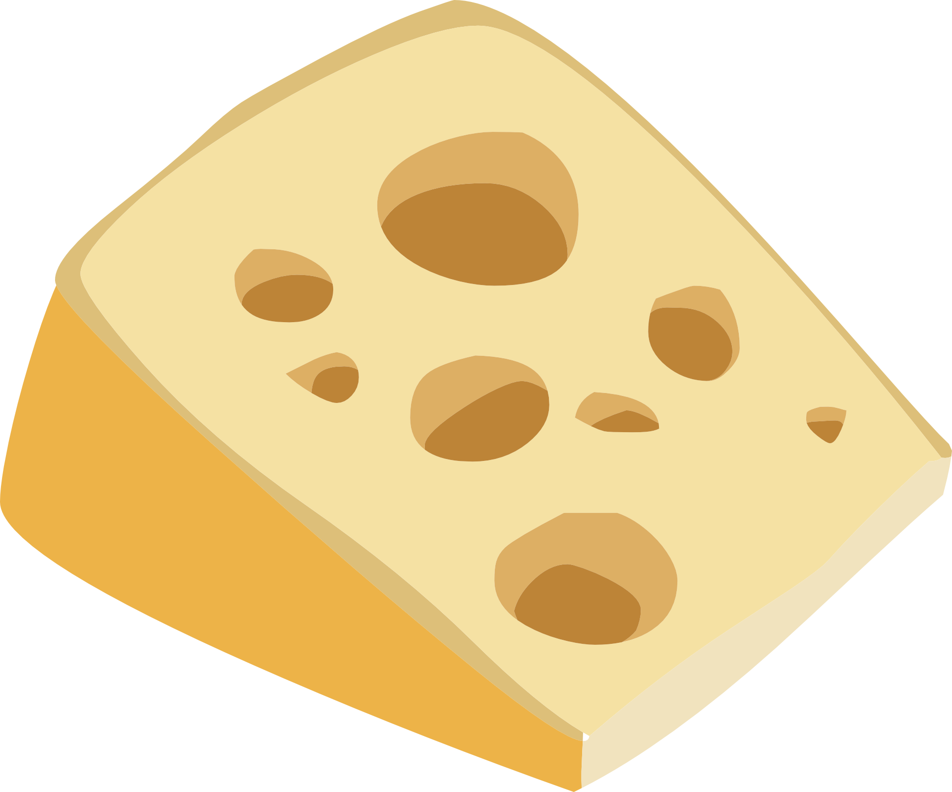 A detailed image of Swiss cheese with a focus on the holes.