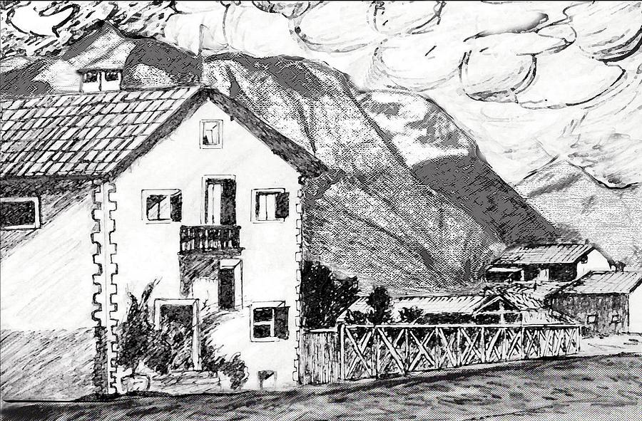 900x591 swiss mountain trail drawing - Swiss Drawing