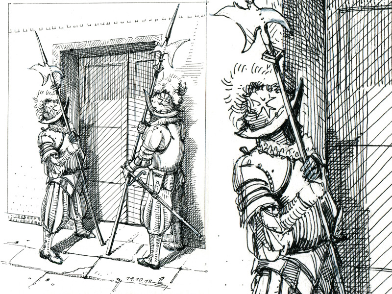 800x600 swiss guards - Swiss Drawing