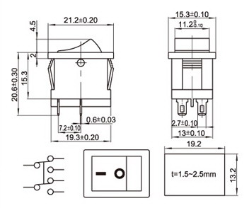 352x294 rocker switch - Switch Drawing