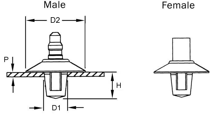 685x384 push in swivel clip base - Swivel Drawing