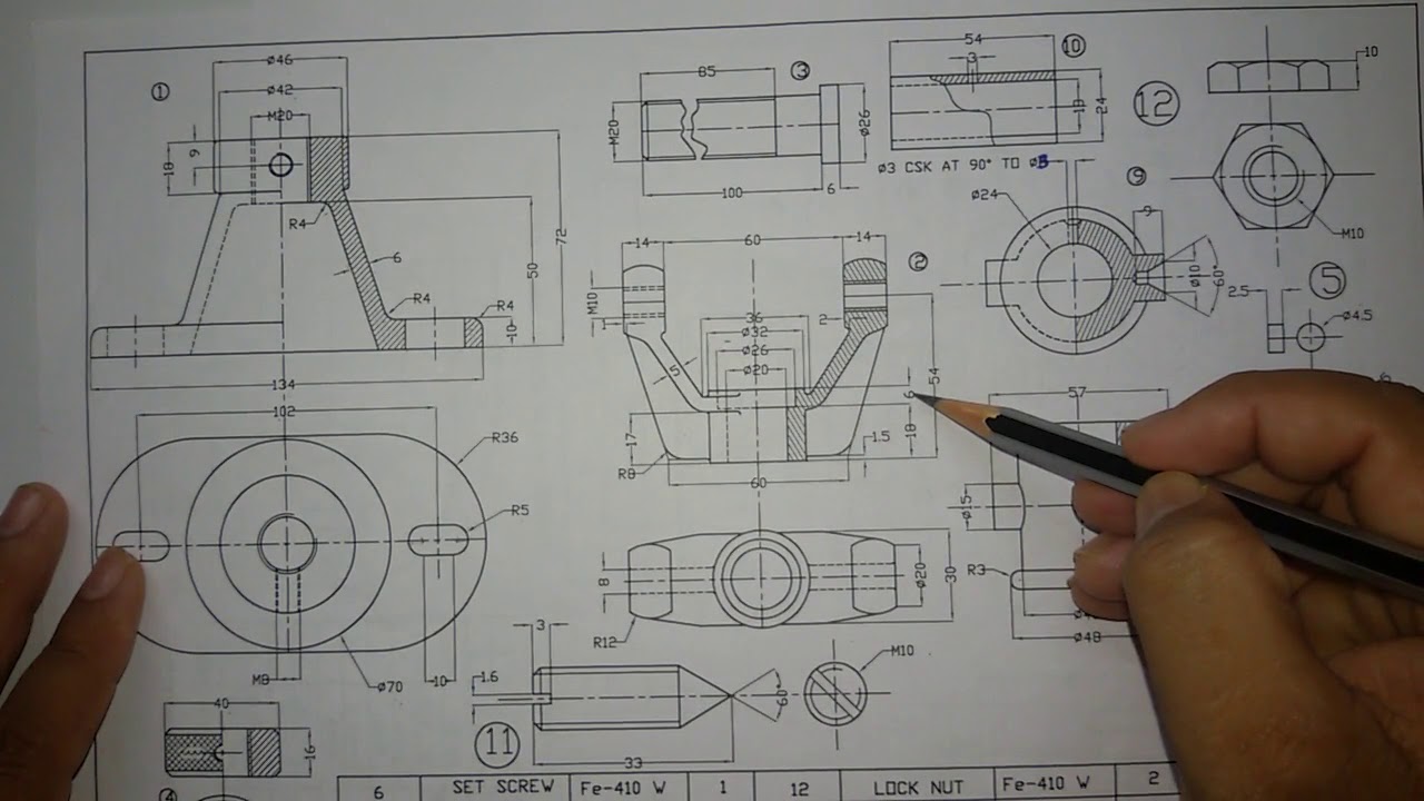 1280x720 swivel bearing - Swivel Drawing