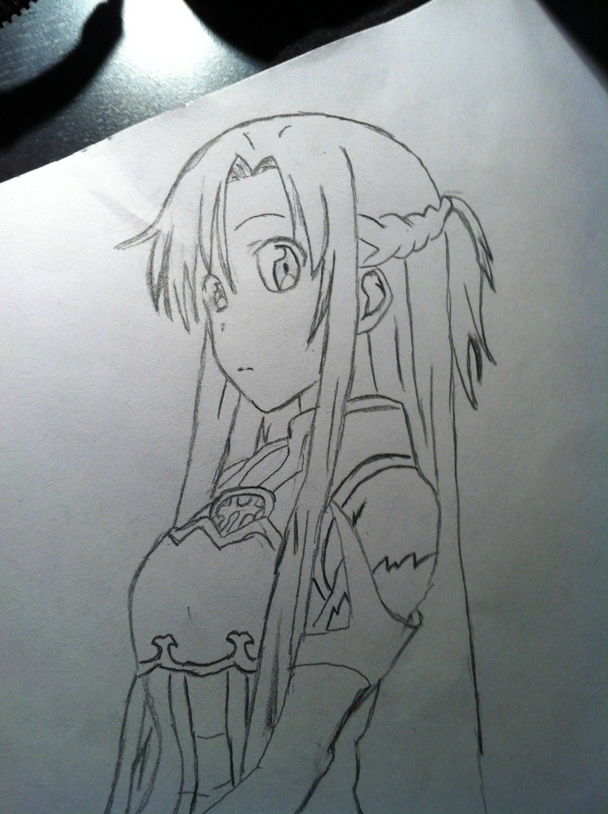1936x2592 sword art online drawing - Sword Art Online Drawing