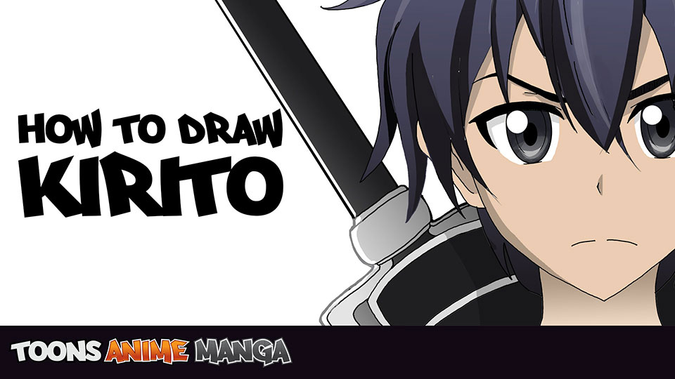 960x540 how to draw kirito from sword art online - Sword Art Online Kirito Drawing