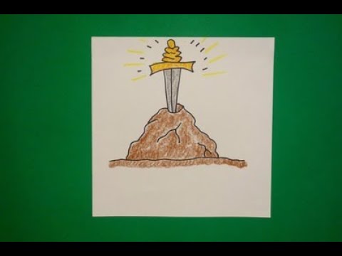 480x360 Let's Draw The Sword In The Stone! - Sword In The Stone Drawing