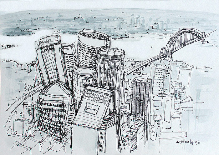 700x496 sydney cityscape - Sydney Drawing