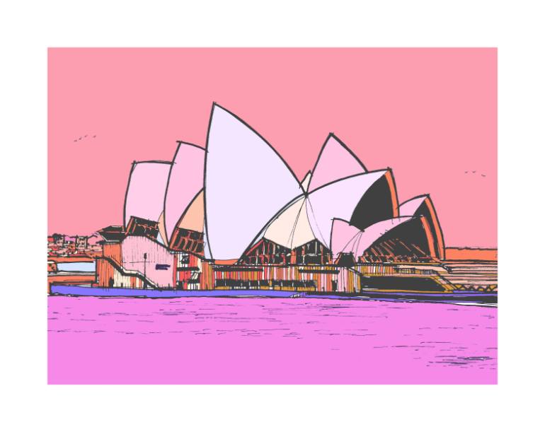 770x611 sydney opera house drawing - Sydney Opera House Drawing