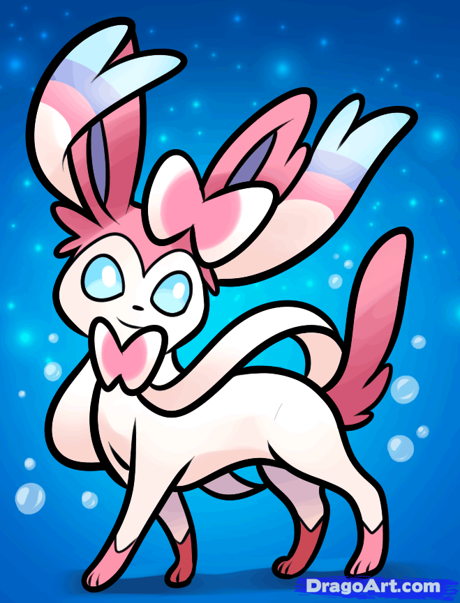 659x865 How To Draw Sylveon, Sylveon From Pokemon, Step - Sylveon Drawing