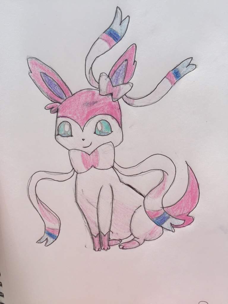 768x1024 Sylveon Drawing Amino - Sylveon Drawing