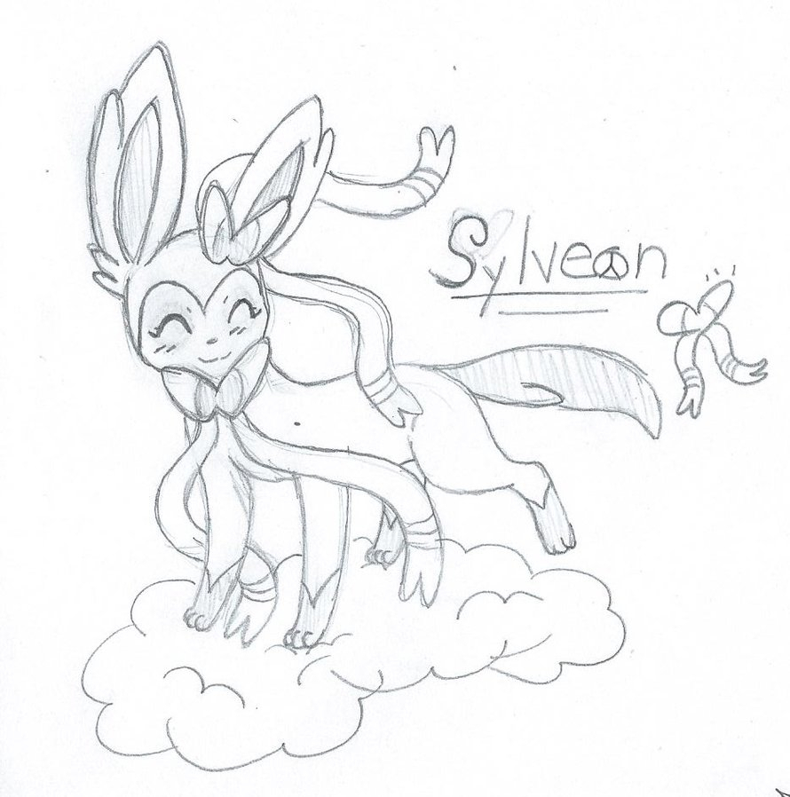 890x898 Sylveon Drawings Sketch And + Collection Of Drawing Of Sylveon - Sylveon Drawing