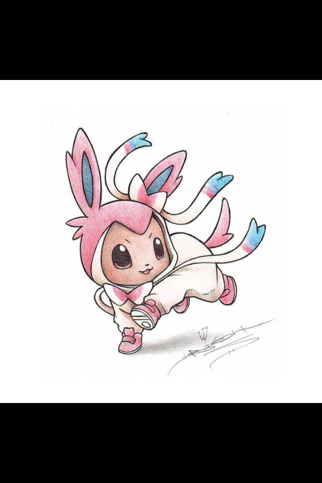 640x960 Sylveon Drawing Pokemon Cute Pokemon - Sylveon Drawing