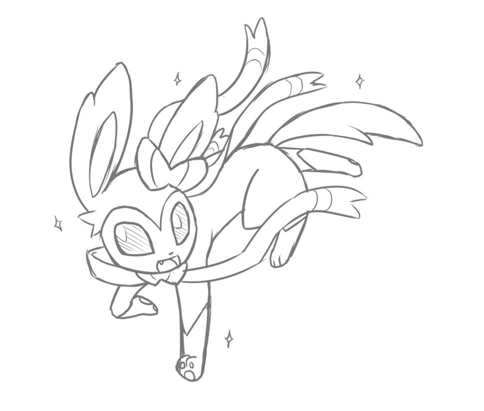 970x824 Sylveon - Sylveon Drawing