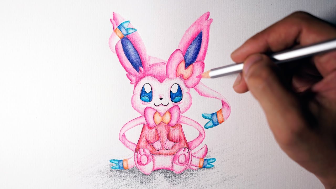 1280x720 Eevee Evolution - Sylveon Drawing