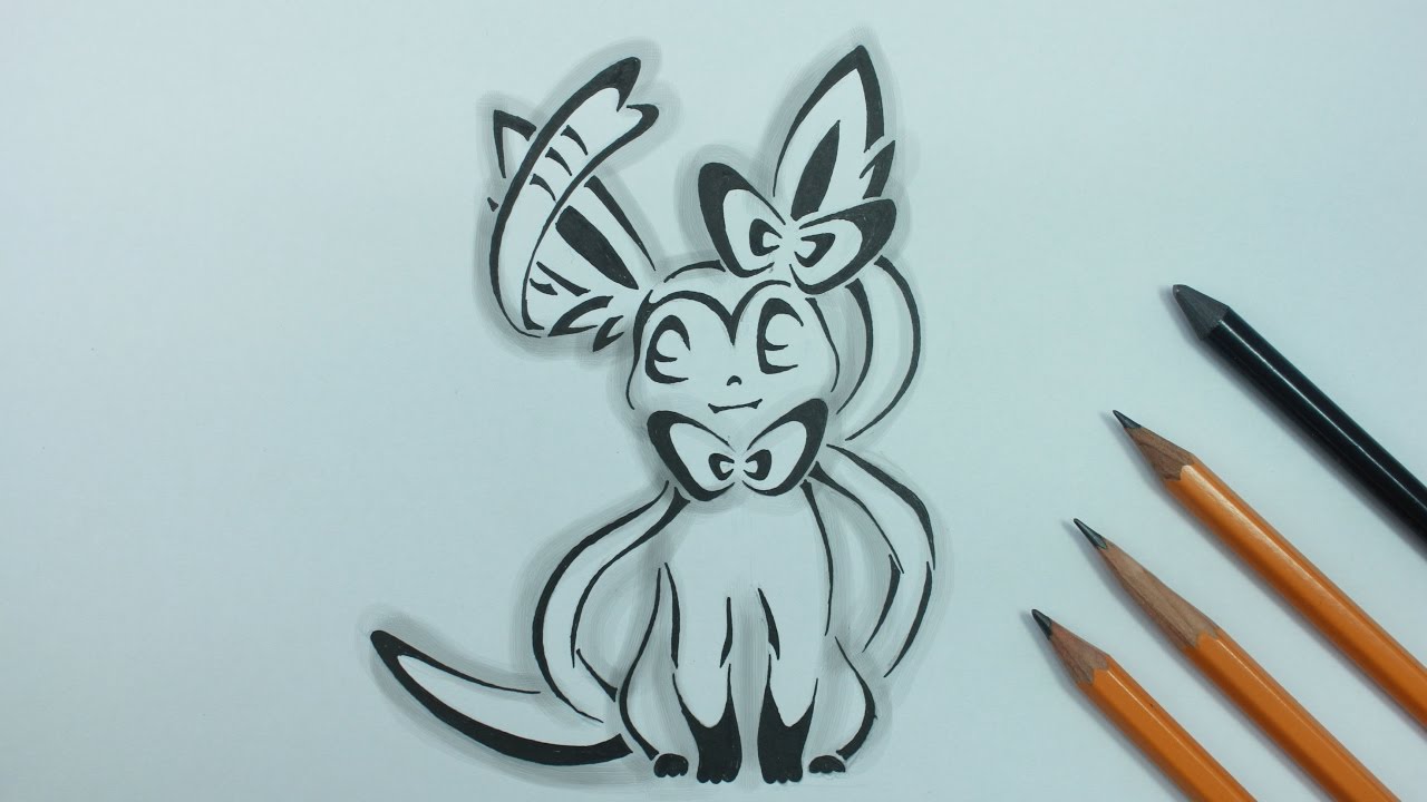 1280x720 Eevee Evolution - Sylveon Drawing