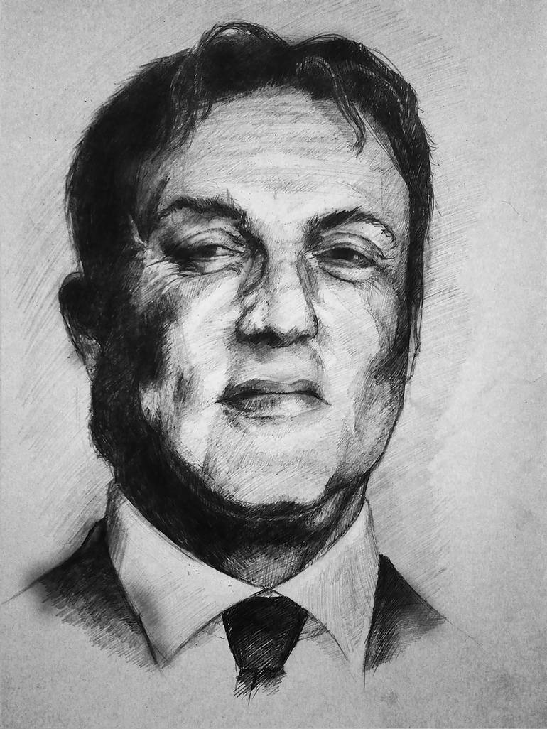 770x1026 Sylvester Stallone Drawing - Sylvester Stallone Drawing