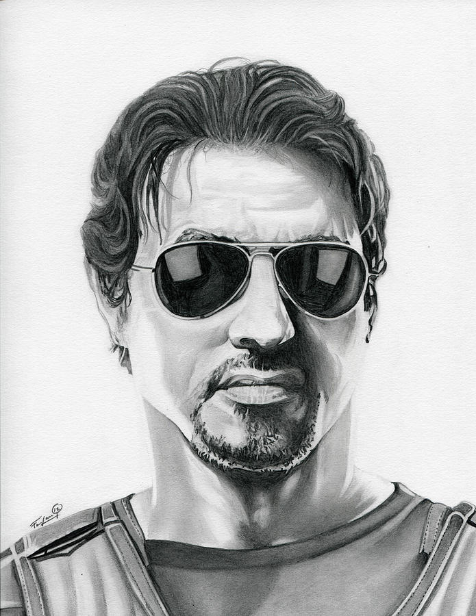 695x900 Sylvester Stallone - Sylvester Stallone Drawing
